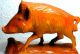 Alte Holzfigur - Schnitzerei - Wildsau - Wildschwein - Holzschnitzerei - Massivholz Holzarbeiten Bild 1