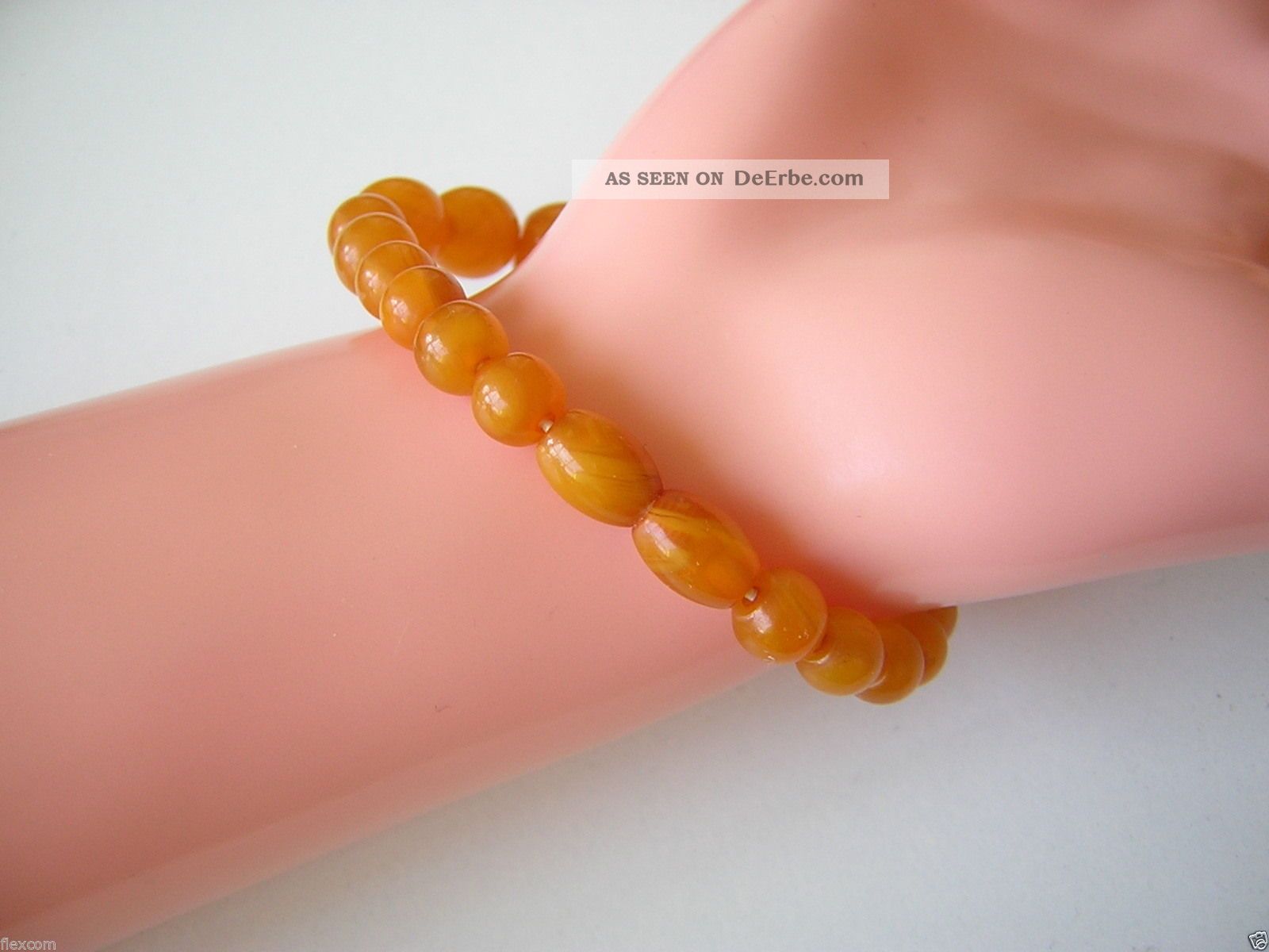 Bracelet Jonc Bakélite Vintage Ambré - Antique - Pour Collectionneurs De Bijoux Anciens