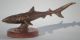Künstler Bronze Skulptur Der Hai,  Haifisch Menschenfresser - Signiert Houska Ab 2000 Bild 2