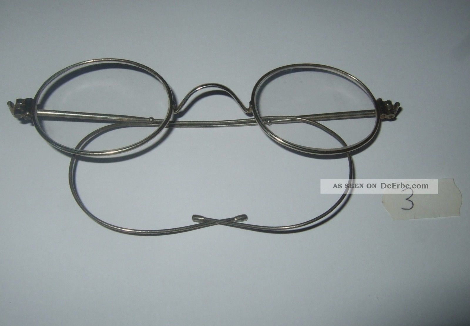 Alte Nickelbrille Aus Optiker Nachlass Nr. 3