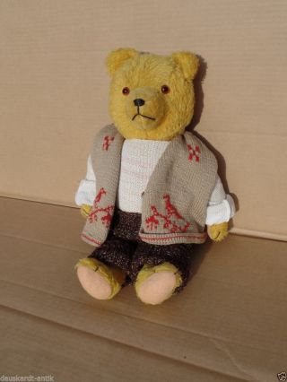 Antiker Teddybär Mit Schöner Brumm Stimme Vermutlich Ddr Produktion (sonneberg?) Bild