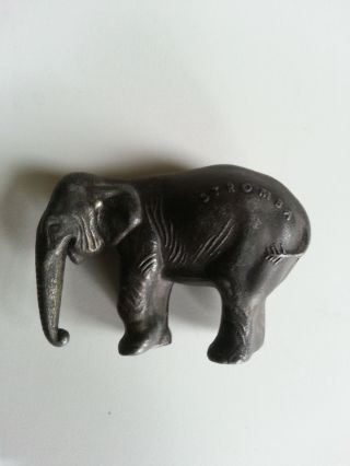 Alte Werbefigur Elefant Stromba Sammlerstück Massiv Selten Rar Vintage 50er 60er Bild