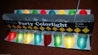 70 Er Jahre - Bruns Party - Colorlight Lichterkette - 16 Lampen Bunt Partylichter Bild