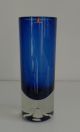 Designer Vase By Erkki Vesanto Littala Finnland Skandinavien Art Glass Blue 60 ' S Sammlerglas Bild 3