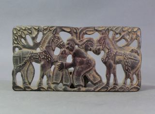 Collcetible Selten Skulptur Tang Pferd Aus Bronze China Wohl 18.  Jhd Bild
