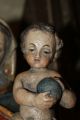 Schöne Antike Holzfigur Madonna Maria Mit Kind 72cm Heiligenfigur Südtirol Skulpturen & Kruzifixe Bild 4
