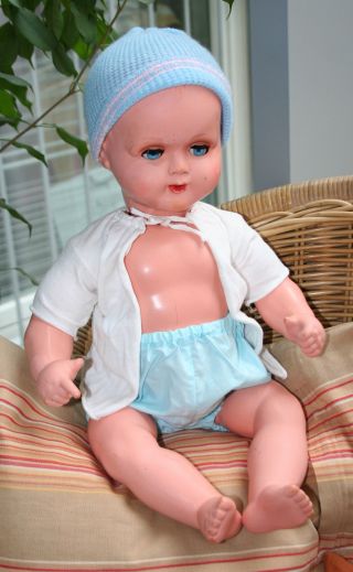 Alte Puppe Mmm - Marke,  Kleiner Junge,  Babypuppe Bild