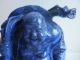 Rarität China 19.  Jh.  - Großer 1,  1 Kilo Massiv Lapis Lazuli Buddha Mit Zepter Asiatika: China Bild 9