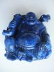 Rarität China 19.  Jh.  - Großer 1,  1 Kilo Massiv Lapis Lazuli Buddha Mit Zepter Asiatika: China Bild 10