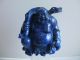Rarität China 19.  Jh.  - Großer 1,  1 Kilo Massiv Lapis Lazuli Buddha Mit Zepter Asiatika: China Bild 11