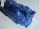 Rarität China 19.  Jh.  - Großer 1,  1 Kilo Massiv Lapis Lazuli Buddha Mit Zepter Asiatika: China Bild 3