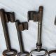 17 Alte Schlüssel Bartschlüssel 10 - 12cm Türschlüssel Möbelschlüssel Original, vor 1960 gefertigt Bild 10