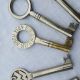17 Alte Schlüssel Bartschlüssel 10 - 12cm Türschlüssel Möbelschlüssel Original, vor 1960 gefertigt Bild 12