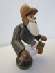 Aa53) Figur Aus Holz Stehender Mann Mit Laterne Dekoration Wohnen 1950-1999 Bild 3