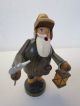 Aa53) Figur Aus Holz Stehender Mann Mit Laterne Dekoration Wohnen 1950-1999 Bild 4
