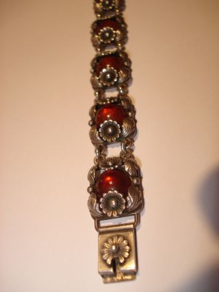 Ne From Denmark Design Bernstein 925 Silber Armband Bracelet Amber Bild