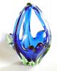 Murano Glas,  Schale,  Henkelschale,  Blau Verlaufend,  Wunderschön Glas & Kristall Bild 1