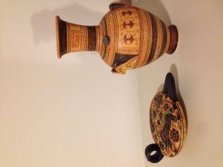 Öllampe,  Kanne/vase,  Antikes Vorbild Griechisch Handarbeit Terracotta Ton Bild