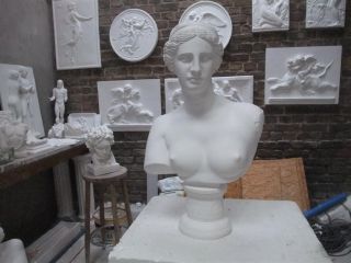 Gips BÜste Skulptur Figur Aphrodite SchÖn Deko Bild