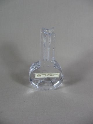 Vase Kristall Glas Blockglas Ingrid Solifleur 11cm Hoch 70er 60er Bild