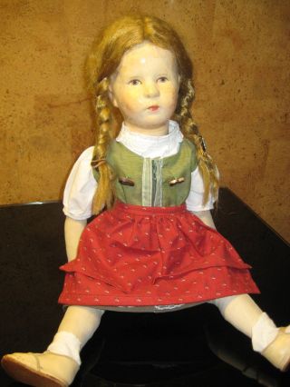 Alte Käthe Kruse Puppe,  Ca 50 Cm Groß,  Sehr Bespielt Bild