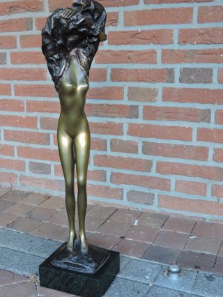 Bruno Bruni Bronze - Skulptur - Seltenes E.  A.  - Exemplar - Ca.  70 Cm Hoch Bild
