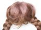 Alte Puppenteile Rotbraune Zoepfe Haar Perücke Vintage Doll Hair Wig 40 Cm Girl Puppen & Zubehör Bild 4