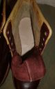 True Vintage Echt - Leder - Boots - Schnürstiefel Gr.  36 Aus Den 50er Jahren Neuwertig Kleidung & Accessoires Bild 7