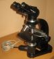 Ernst Leitz Wetzlar Mikroskop,  Binokular,  Objektiv – Revolver, Optiker Bild 1