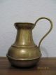 Alter Messing Krug Vase Messing Kanne 19cm/h Farbe Messing - Bronze Top Gefertigt nach 1945 Bild 1