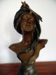 Französische Art Nouveau Bust / Büste - A.  De Ranieri (1865 - 1929) - Signed 1890-1919, Jugendstil Bild 2