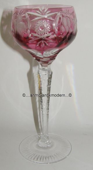 Römer Weinglas Weinrömer Nachtmann Traube Kristall Hellrot 21cm Bild