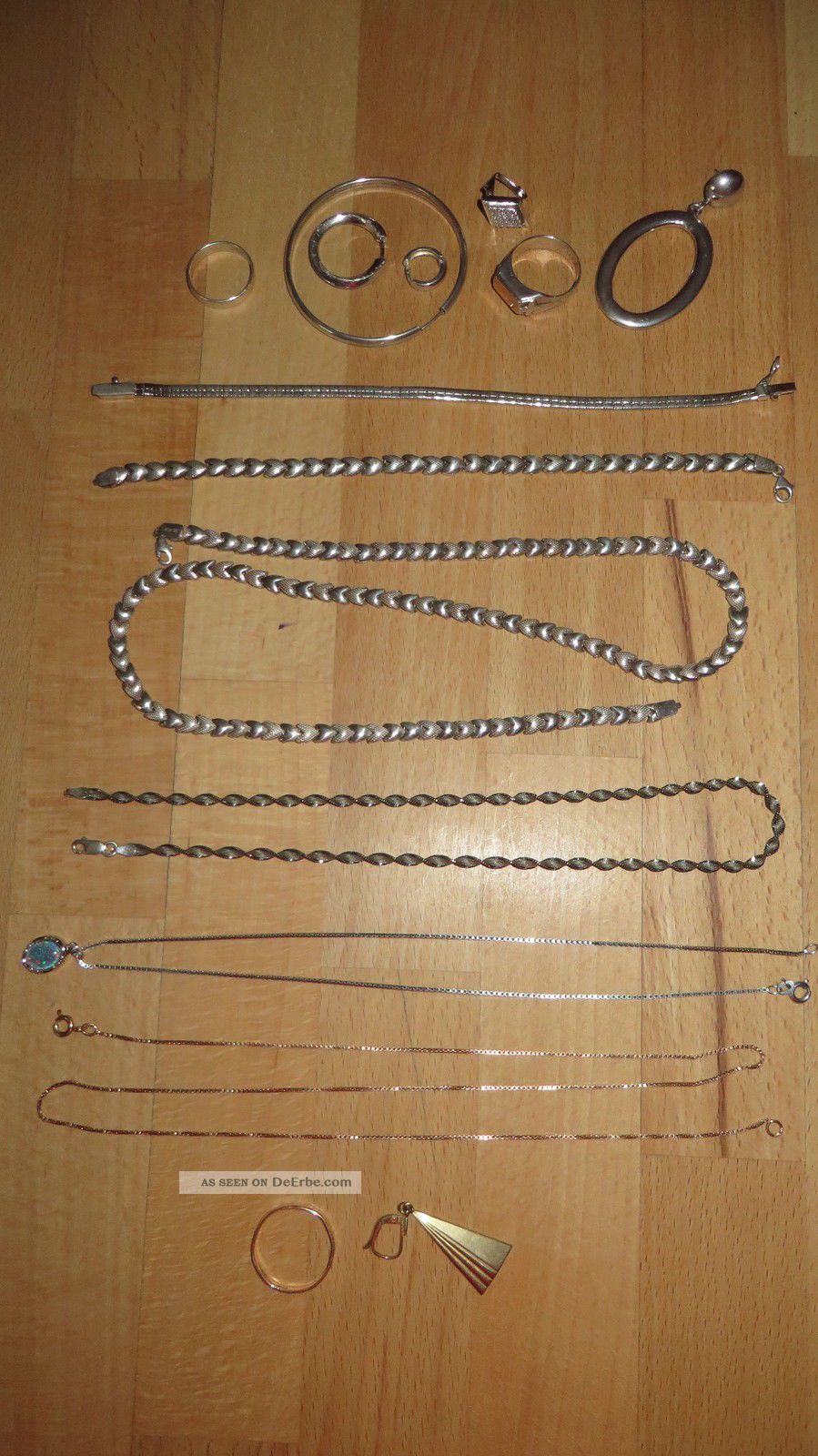 Echt Silber Gold Schmuck Konvolut Vintage Nachlass 800 925 333 585 Schmuck & Accessoires Bild