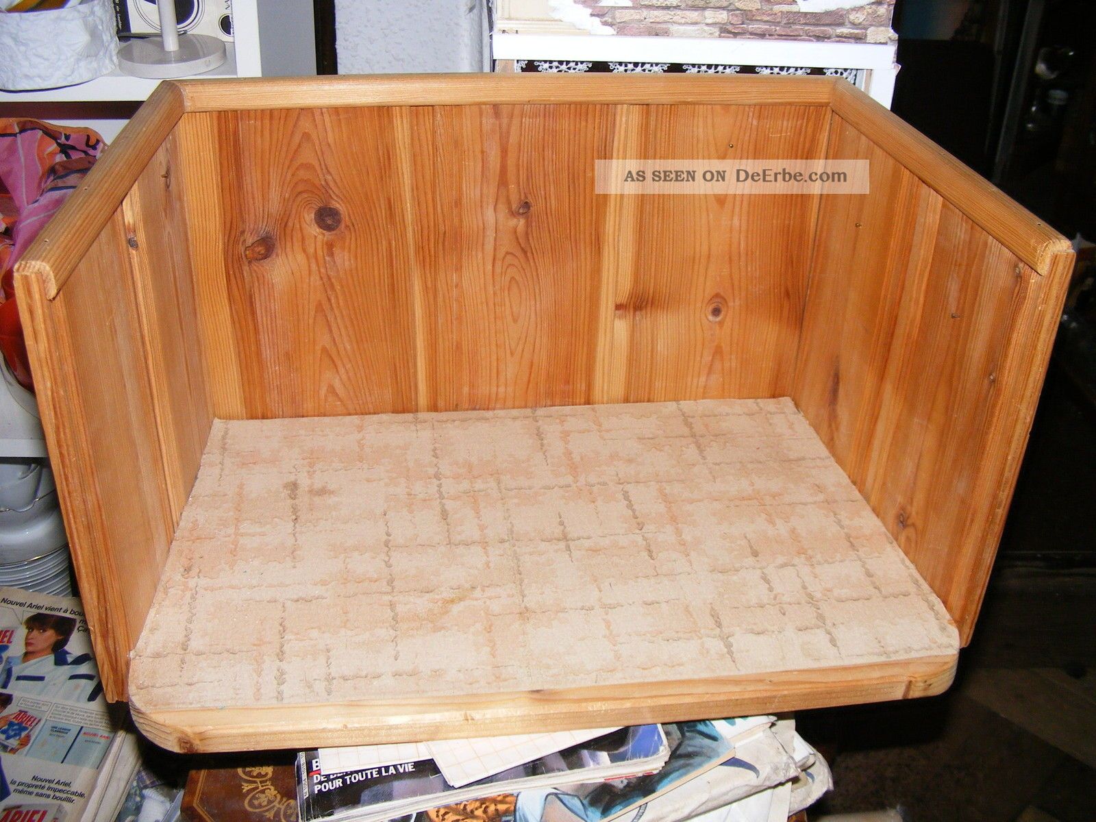 Ältere 1 Zimmer - Modeladen - Puppenhaus - Puppenstube - 1:12 - Handarbeit Nostalgieware, nach 1970 Bild