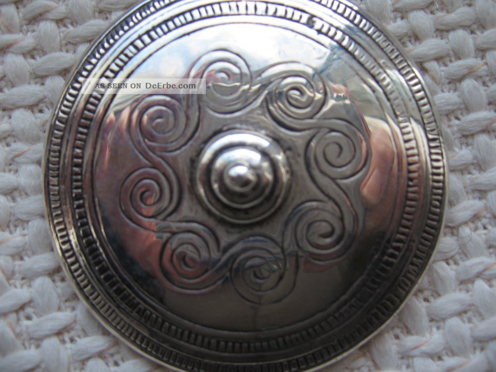 Aparte Brosche / Anhänger In 925 Silber Nordischer Stil 