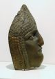 RaritÄt: Römische Maske,  Gesichtsmaske,  Paradehelm,  Massiv Bronze Antike Bild 5