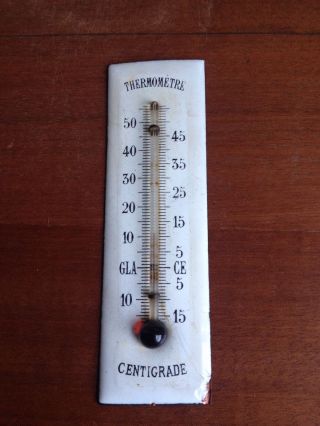 Altes Thermometer Aus Wanduhr,  Pendeluhr Bild