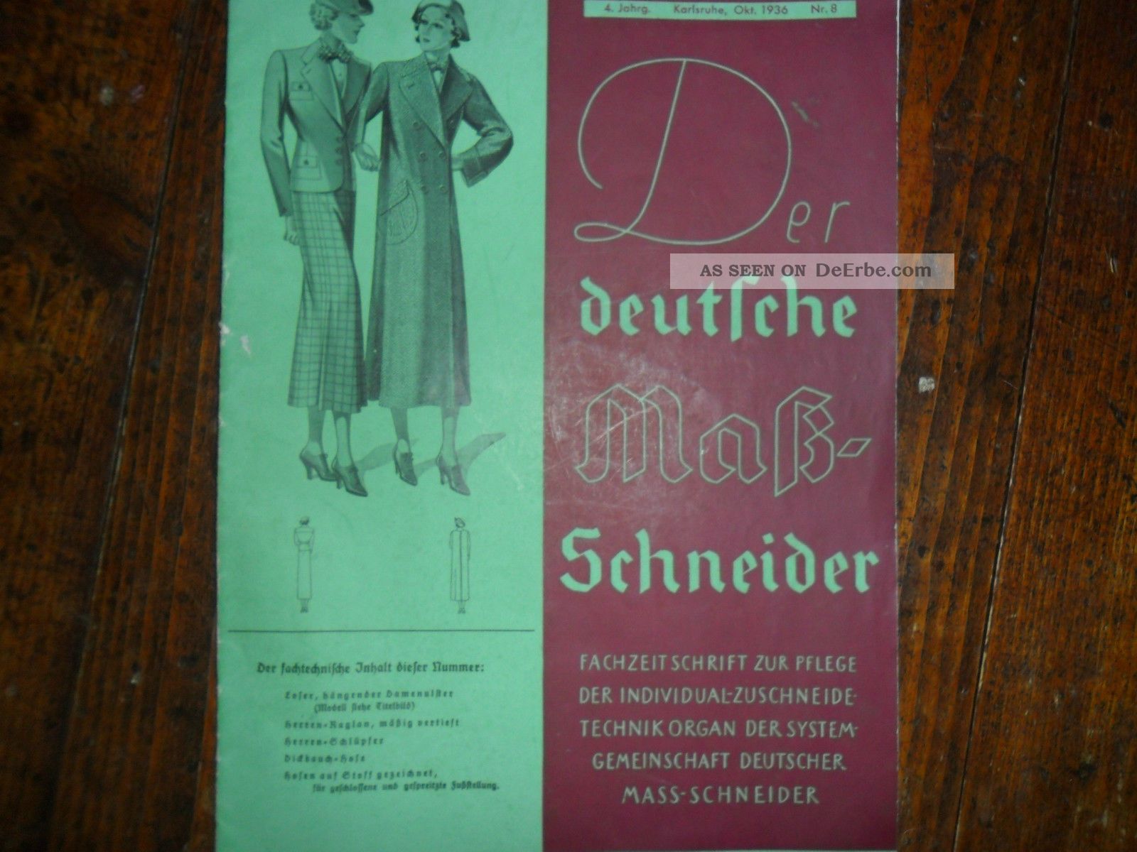 Der Deutsche Mass Schneider Vonfebruar 1936 Zeitungen Bild