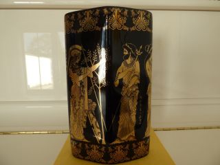 Griechische Vase - 24 Kt.  Gold - Selten - Porzellanvase - Handarbeit - - Dachbodenfund Bild