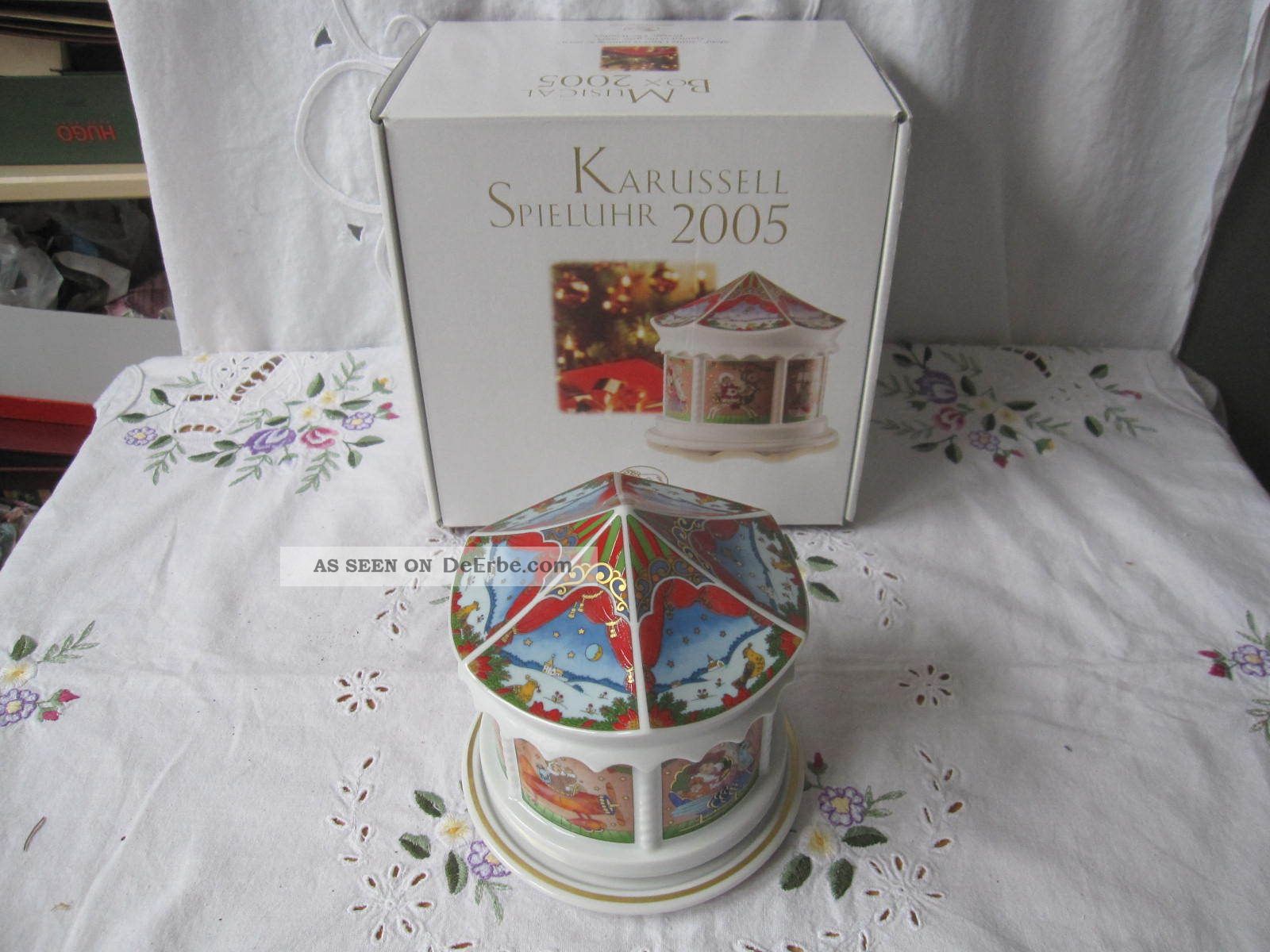 Spieluhr Karusell Hutschenreuther Sammlerstück 2005 - Orig.  Vep Mechanische Musik Bild