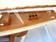 Großes Edles Schiffsmodell Segelyacht 125cm Holz Mit Gesteppten Stoffsegeln Boot Maritime Dekoration Bild 2