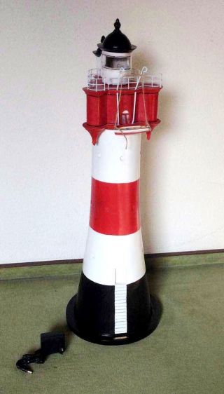 Leuchtturm Roter Sand Kunststoffmodell Mit Blinklicht Auch Für Draußen Bild