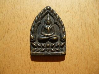 Buddha Amulett Messing Tsa Tsa Handamulett Thailand 20 Bild