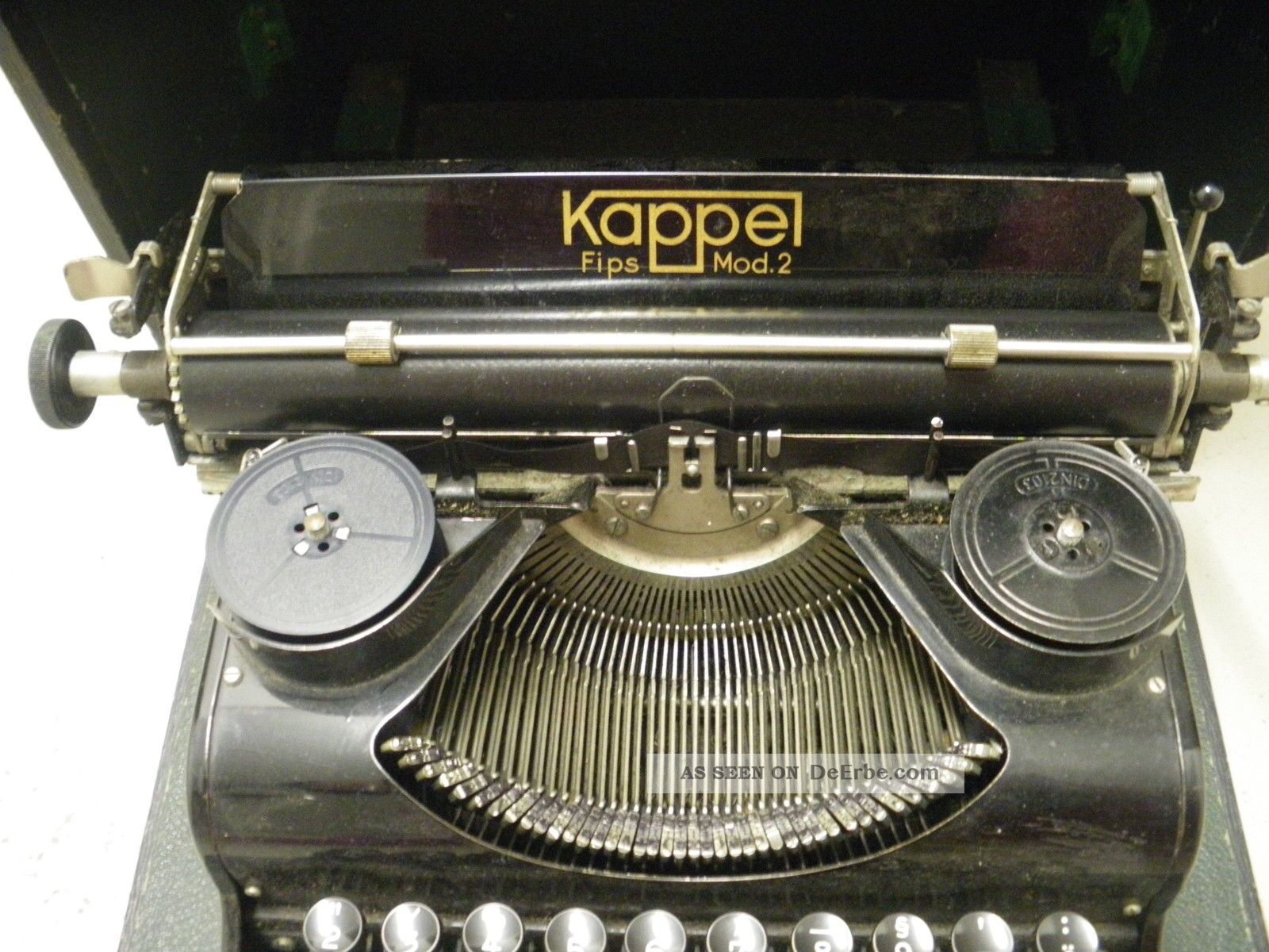 Alte Schöne Schreibmaschine Im Koffer / Kofferschreibmaschine Kappel Fips Mod. 2