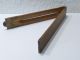 Antik Lineal Holz/messing Um 1900 - John Rabone & Sons Birmingham England Antike Bürotechnik Bild 6