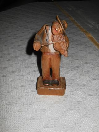 Ludwig Röger Holzfigur - Geigenspieler - 14cm Bild