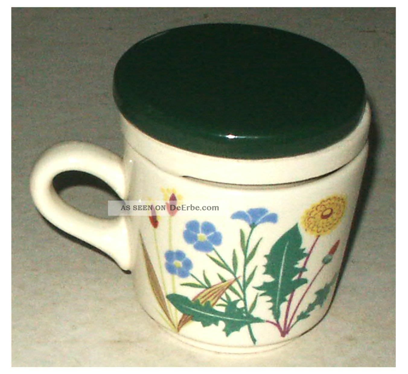 Schöne Alte Teetasse - Tasse – Mit Pflanzenmotiv Wächtersbach Unbenutzt Wie Nach Marke & Herkunft Bild