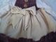 Alte Puppenkleidung Velvet Country Dress Outfit Vintage Doll Clothes 40 Cm Girl Original, gefertigt vor 1970 Bild 4