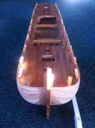 Schiffsrumpf Schiffsmodell Holz Modellbau Standmodell Bild