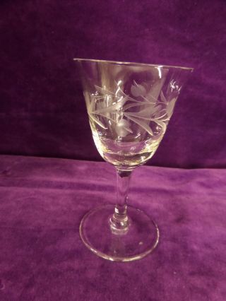 Altes Glas LikÖrglas Kristallglas Mit Schliff Art Deco Bild